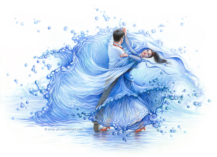 Танец воды музыка. Танец рисунок. Красивые иллюстрации. Вальс акварель. Вальс рисунок.