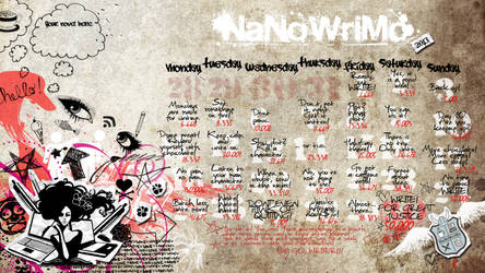 NaNoWriMo 2013 Calendar