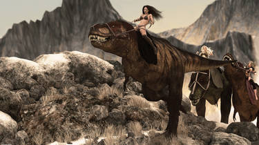 When women still rode on dinosaurs...
