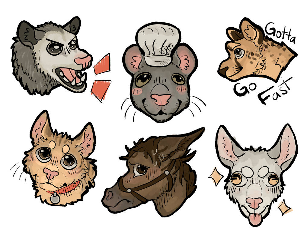 Random Skin Sticker Random Sticker Sheet by GingerDaTiger on DeviantArt