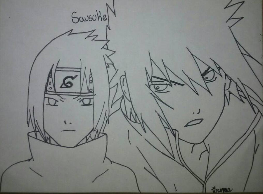 Sasuke Line Trace Sasuke line art by TroubledJayDesign on DeviantArt