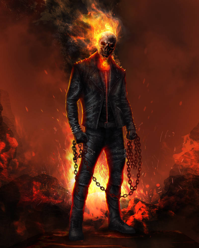 Ghost Rider Abstract Ghost Rider concept art by Dfellow69 on DeviantArt