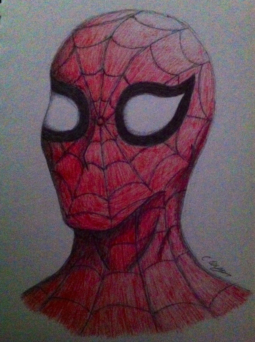 Spider-Man pen drawing by Pack-Of-Wolve5 on DeviantArt