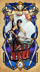 Uphelios Tarot - Cabin Boy of Swords