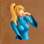 Samus Wondering by Callilf