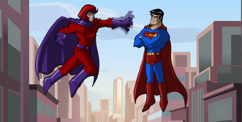 Superman Meets Magneto