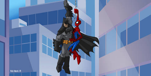 Spiderman meets Batman