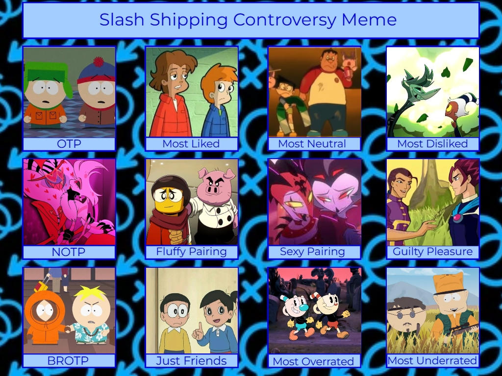 Slash Shipping Controversy Meme (Filled) by lemonzestfan on DeviantArt