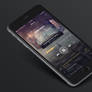 iPhone 6 Music App Design(PSD)