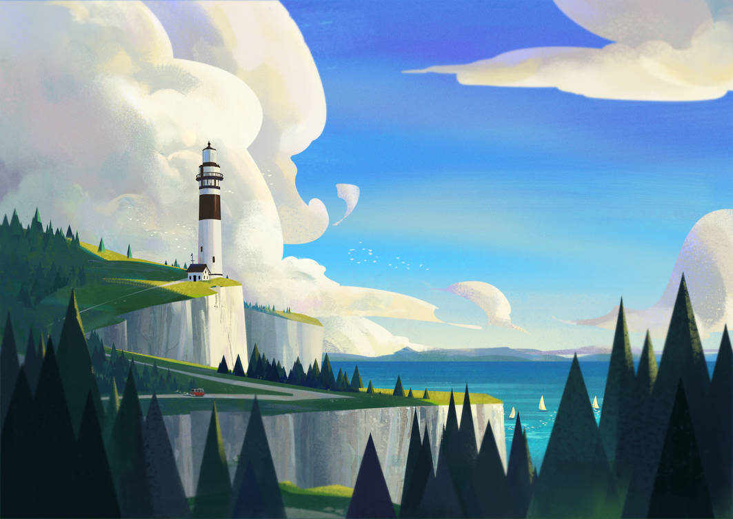 Lighthouse Cliff by aJVL on DeviantArt