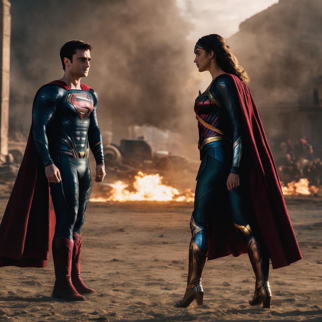 Superdan Superdan facing Wonder Woman by DarthSparhawk on DeviantArt
