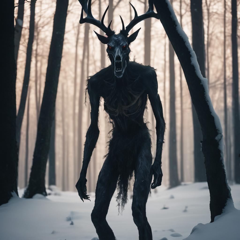 Wendigo in the forest by DarthSparhawk on DeviantArt