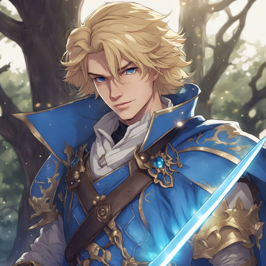 Blond fantasy boy