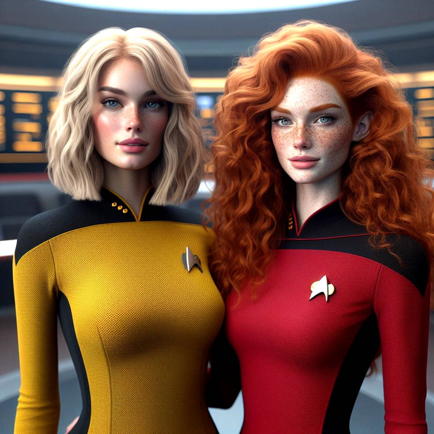 Engage! Commander and Captain by SofiatheSpaceWizard on DeviantArt