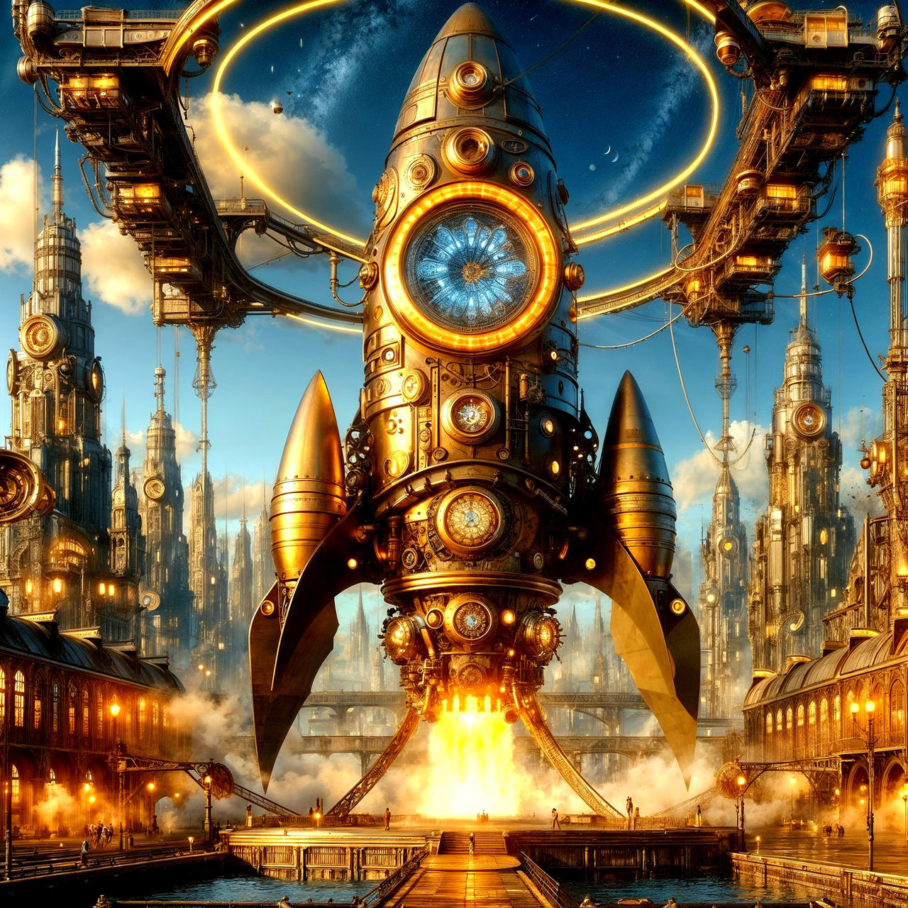 Create Clockwork Ship Design Clockwork Rocketship by SofiatheSpaceWizard on DeviantArt