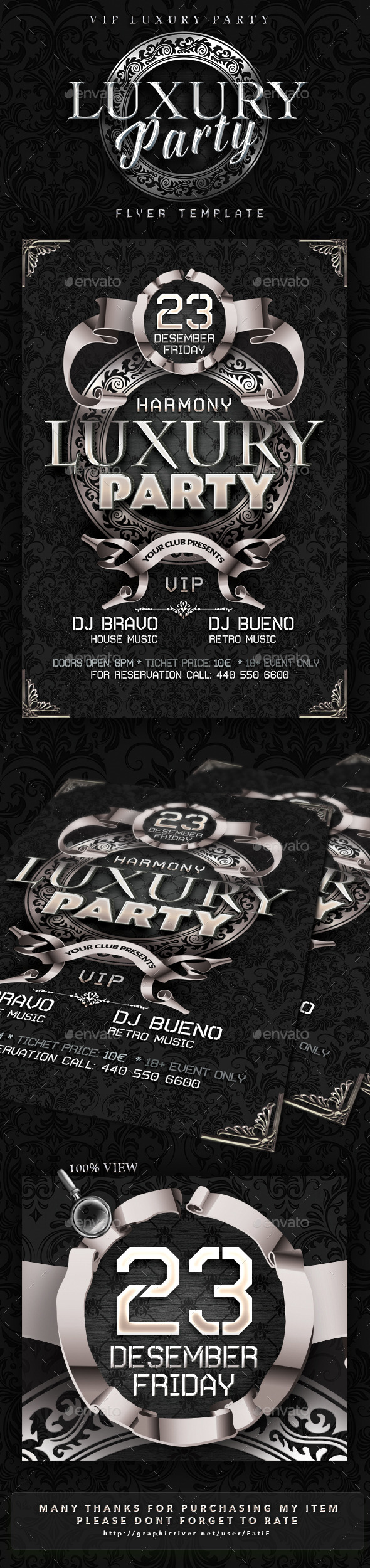 Luxury Party Flyer Template