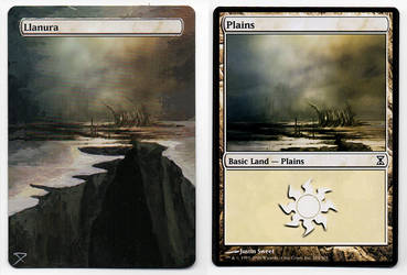 Plains- Altered Magic Card
