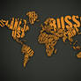 World Map Orange