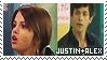 Justin x Alex stamp