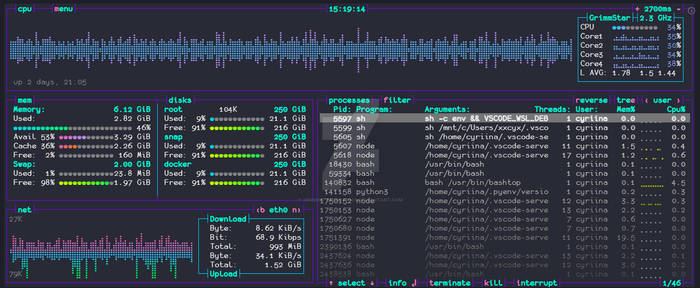 Bashtop Grimmstar Theme