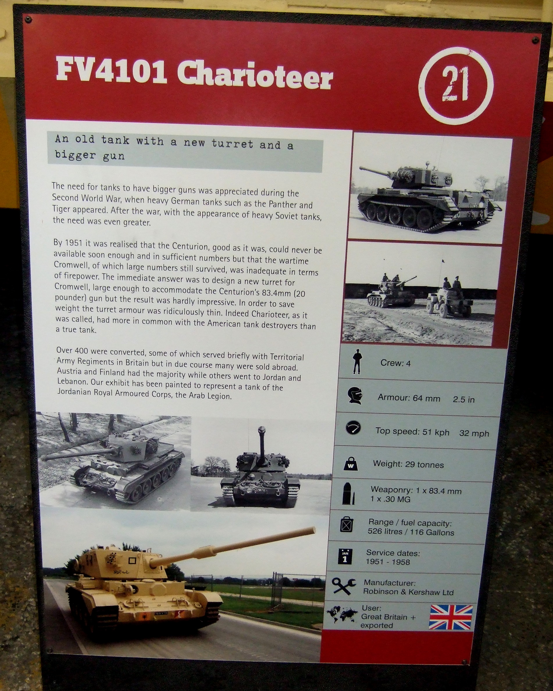 FV4101 CHARIOTEER  info