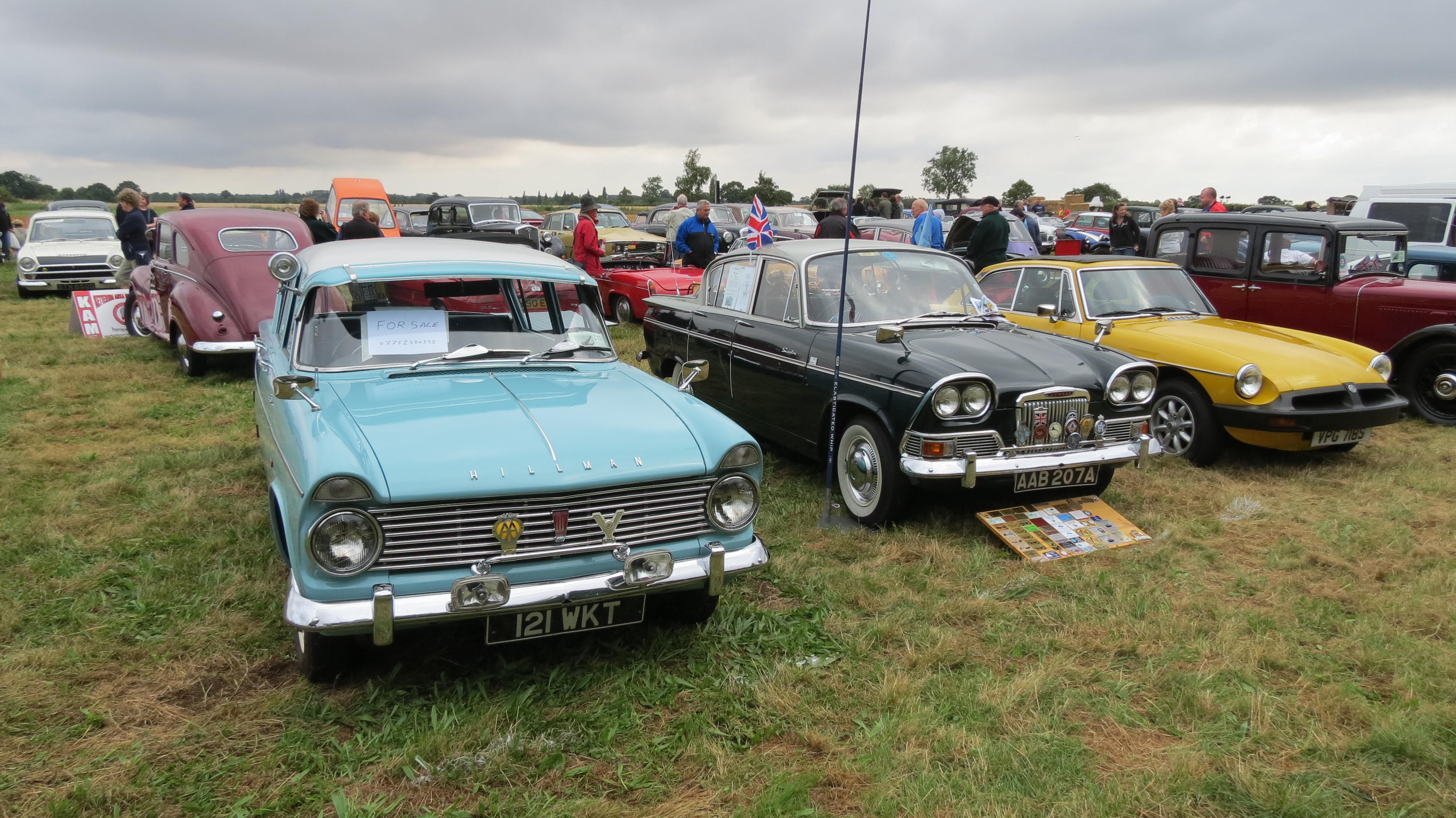 classic car line up little gransden ,air show /