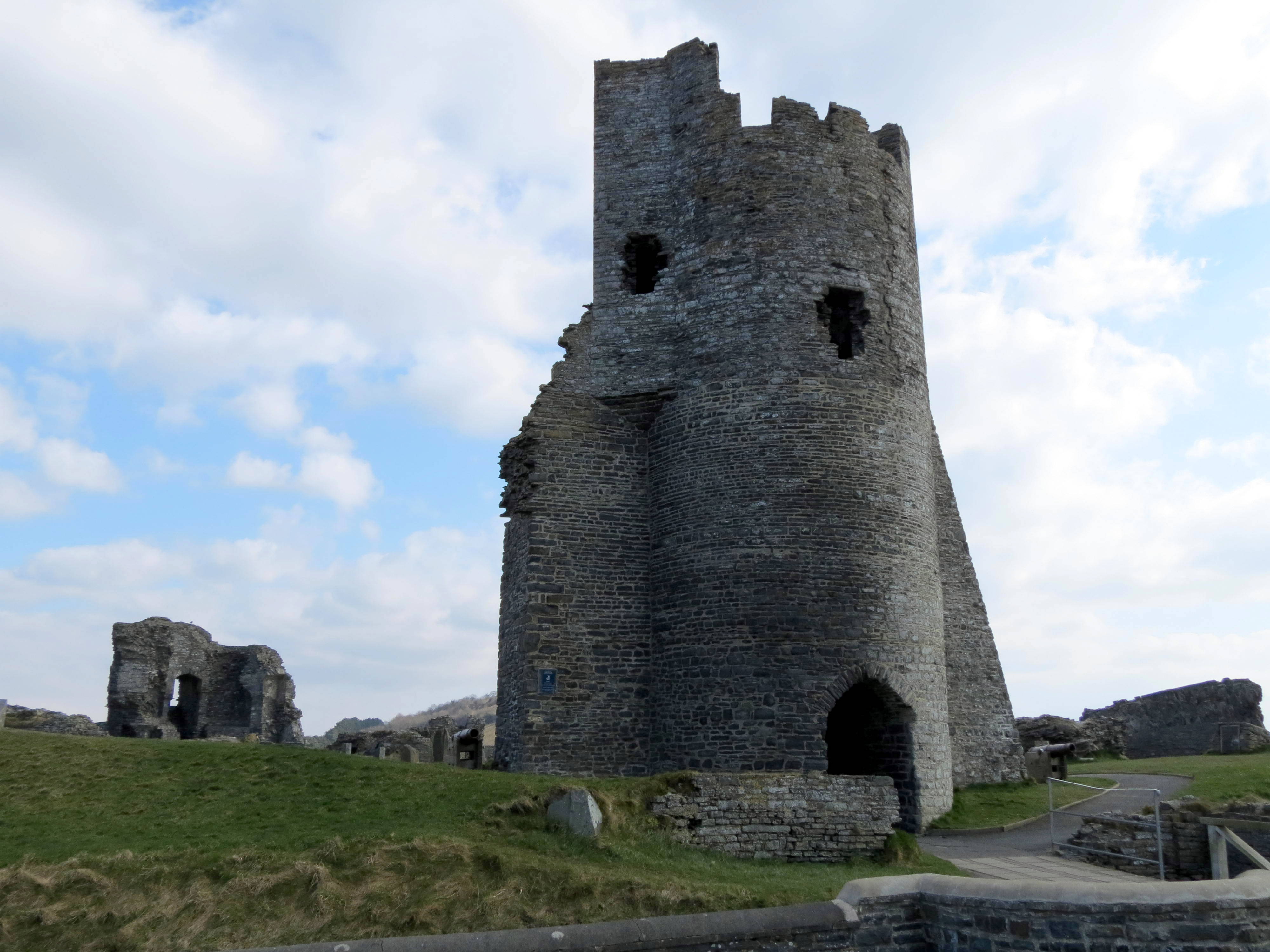 Aberystwyth castle ,sea front M/Wales,