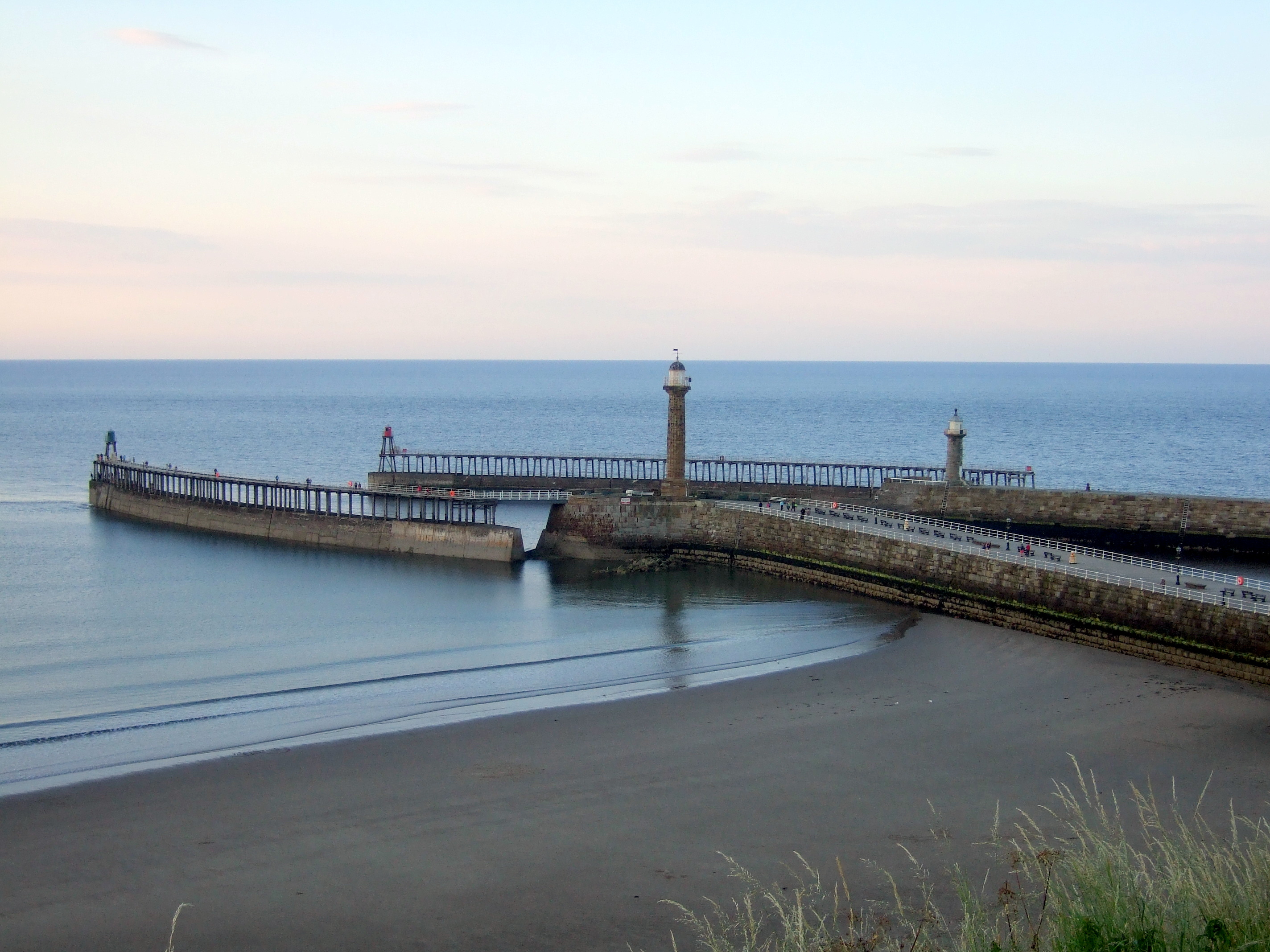 whitby  harbour entrance ,