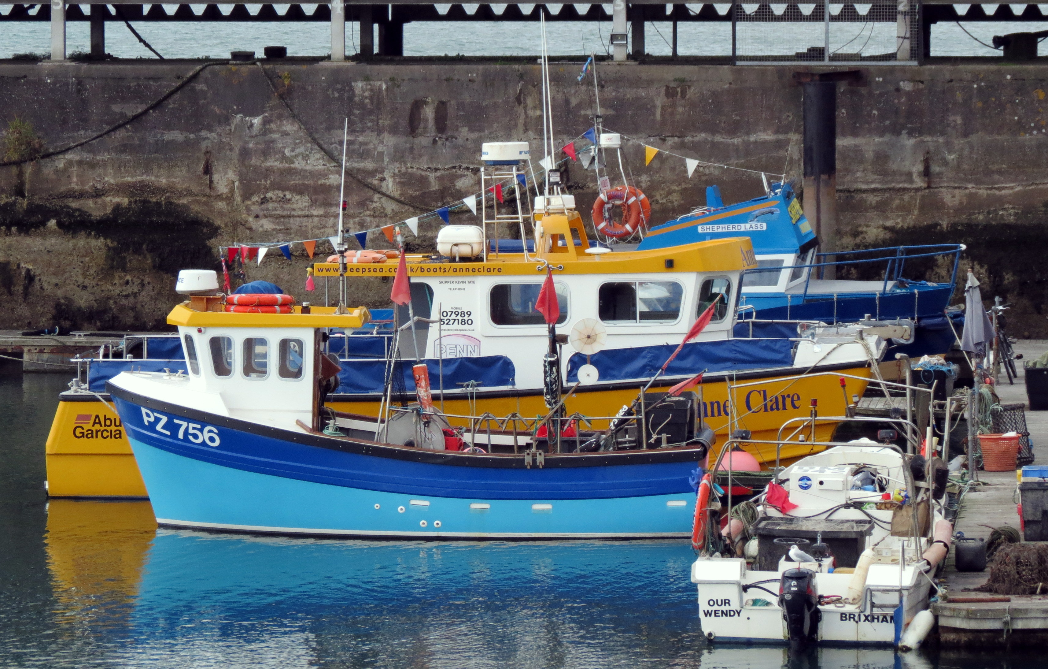 Fishing boats in harbour