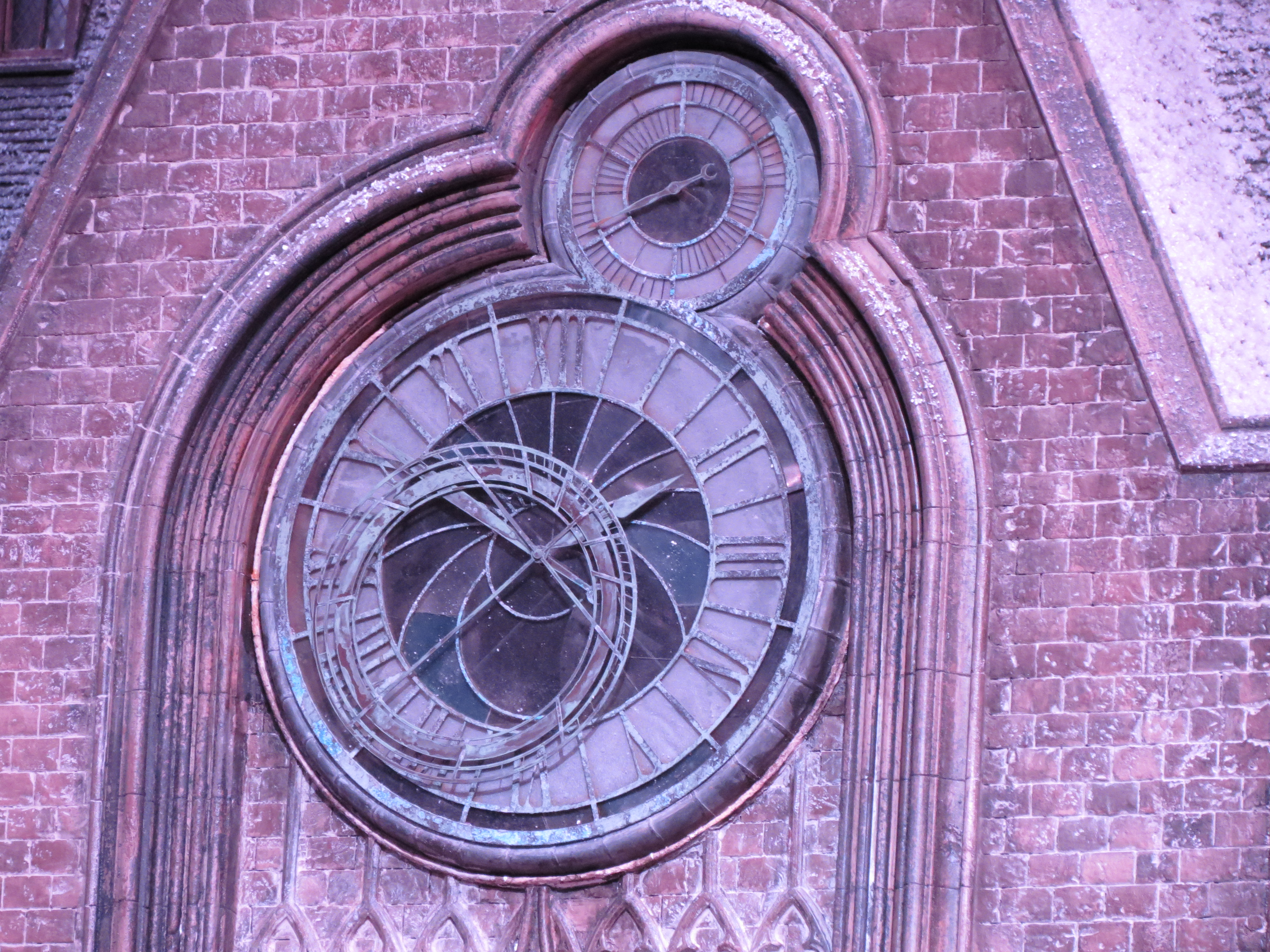 hogwarts school castle clock face close up