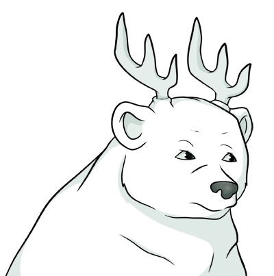 Antler Bear Mom - Talksprite