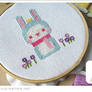 Cross-stitch Pixel Bunny