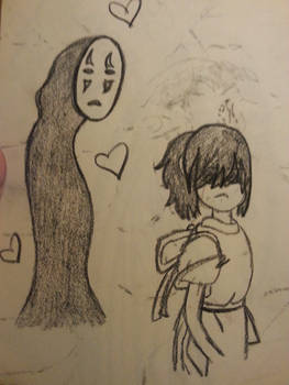 No Face and Chihiro
