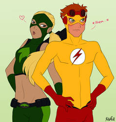 Artemis and Kid Flash