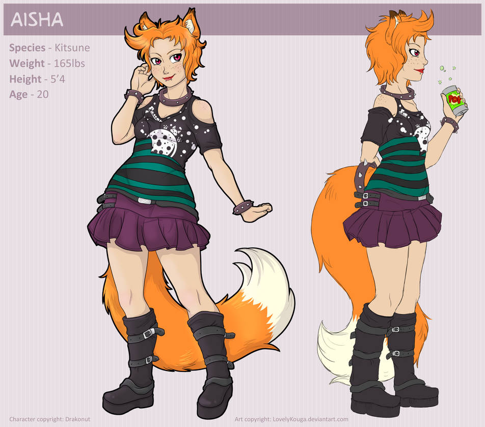 COMM - Aisha Character Sheet by Tropic-Mews