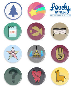 Gravity Falls Badges