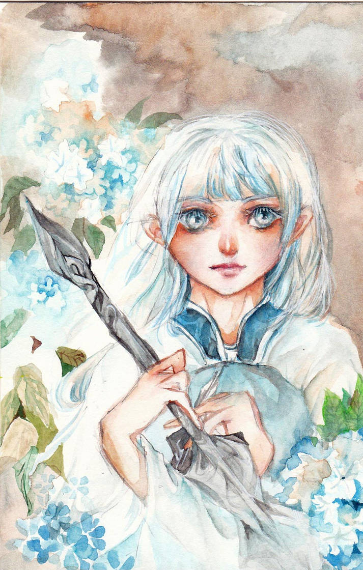 White hair by Silent-Flowers White hair by Silent-Flowers