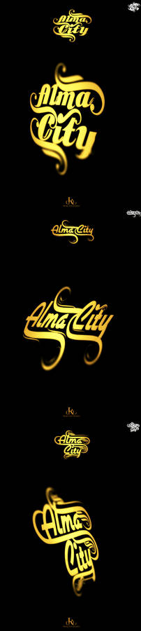 RunoDizayn Alma City Calligraphy Design