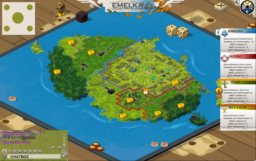 wakfu MMO: UI world map