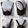 Underbust Harness in black leather