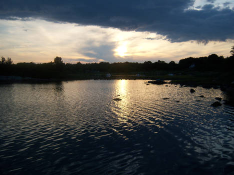 Dark Sunset in Rhode Island