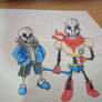 Sans and Papyrus (Hand Drawn)