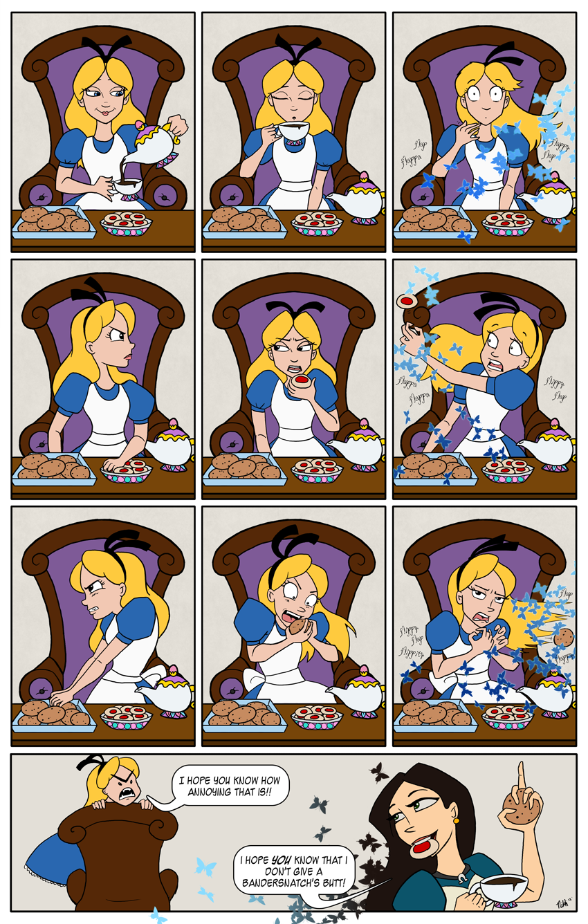 Alice Vs. ALICE - Butterfly Dodging By NikkiWardArt On DeviantArt