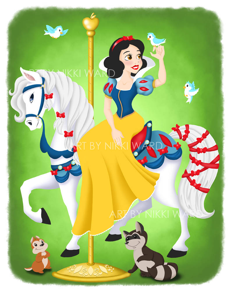 Snow White Carousel by NikkiWardArt on DeviantArt