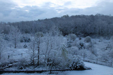 Snowy landscape April 2021