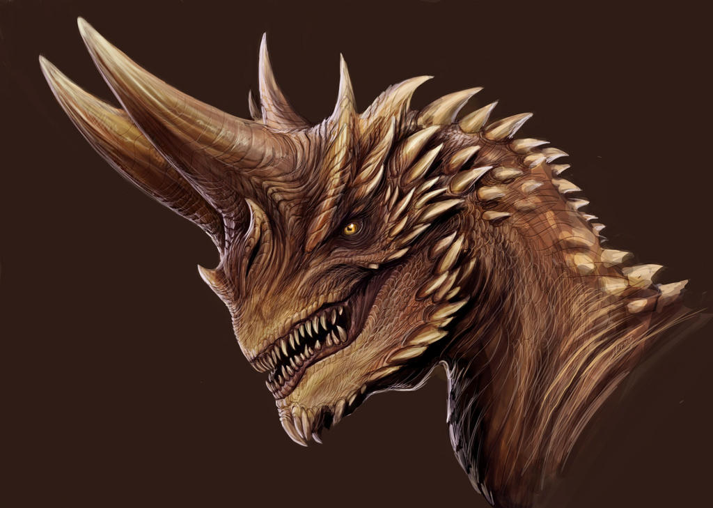 horned dragon by TatianaMakeeva on DeviantArt