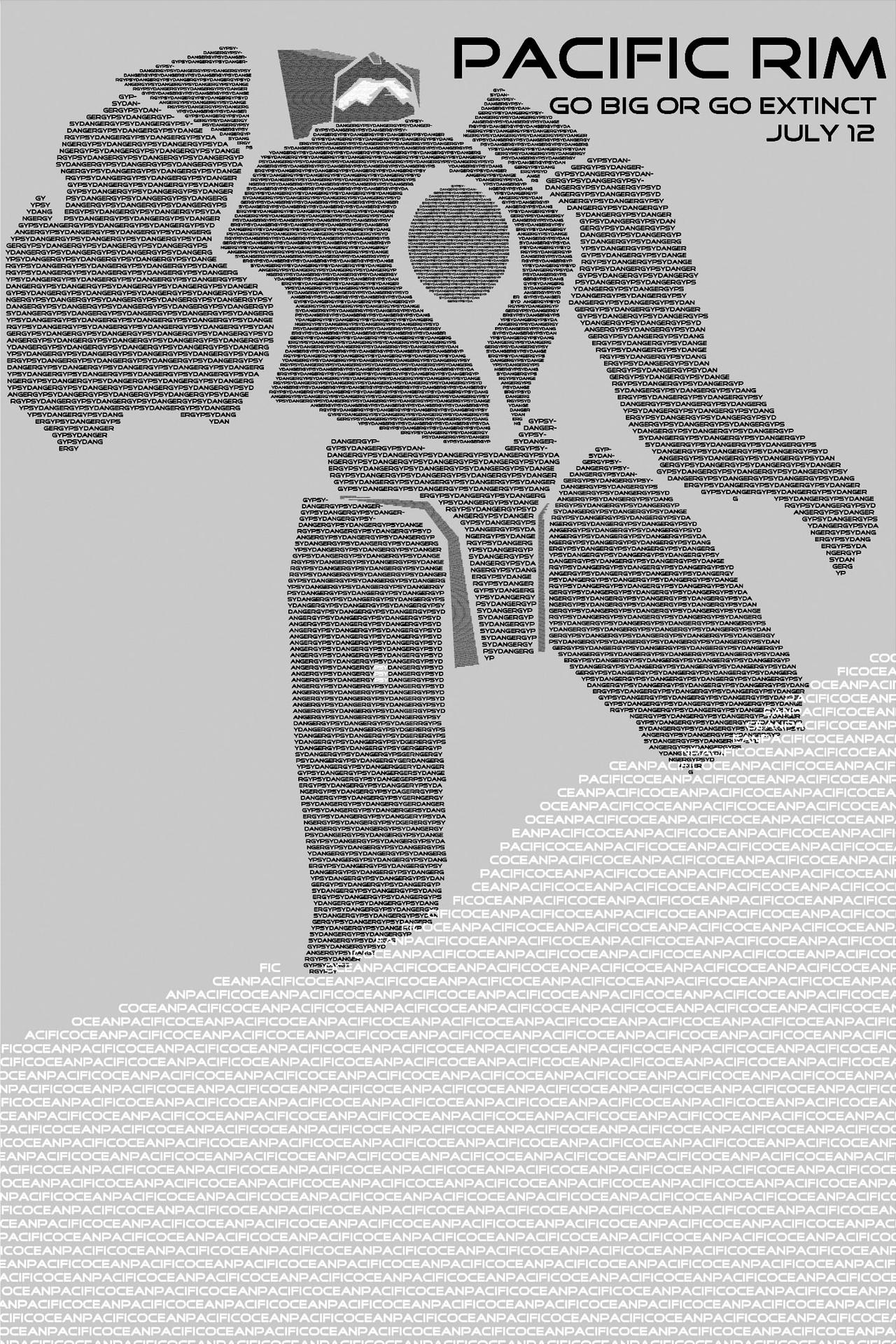 Typography Pacific Rim - Black and White by Aemeneol on DeviantArt