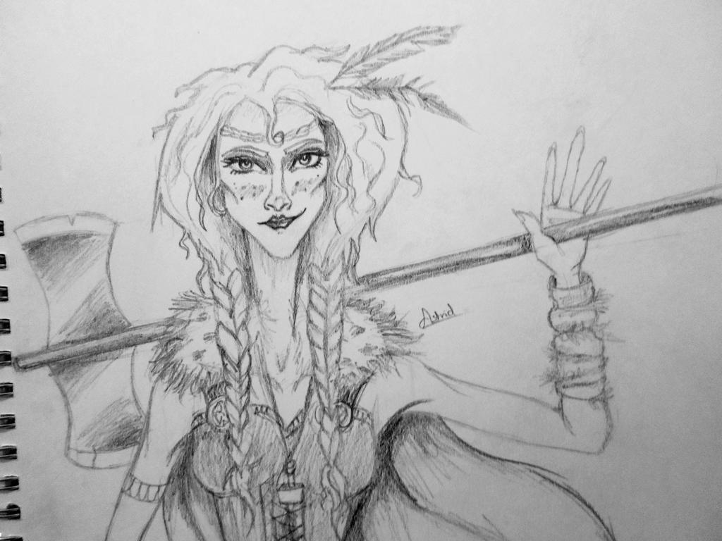 Viking Woman sketch