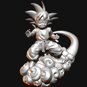 Kid Goku 3D Model