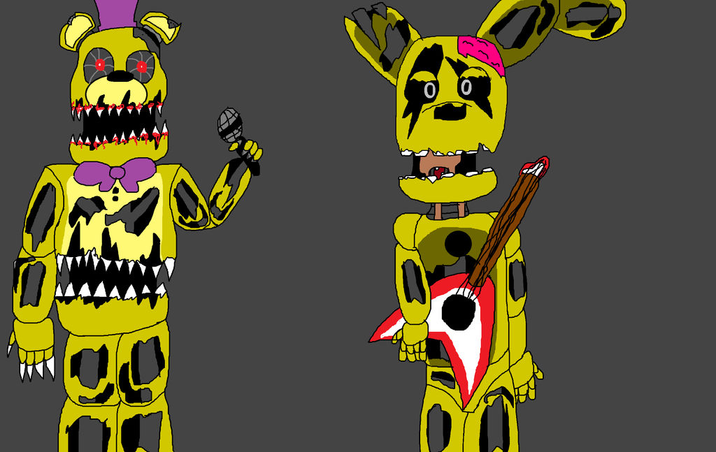 Fmr Springtrap FredBear and SpringTrap by kawaiienderfox133 on DeviantArt